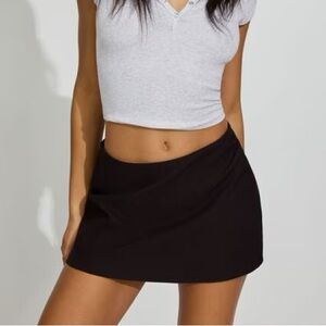 Paris A-Line Micro Skort Black | Garage